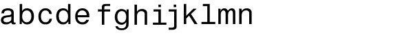 Nimbus Sans Mono M Regular Font LOWERCASE