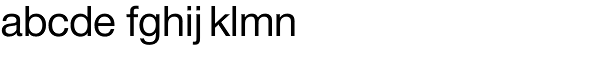 Nimbus Sans Novus D Medium Font LOWERCASE