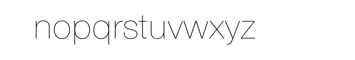 Nimbus Sans Novus Ultra Light OT Std Font LOWERCASE
