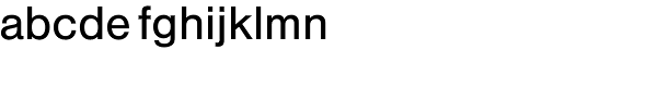 Nimbus Sans Regular Font LOWERCASE