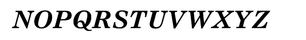 Nimrod® Cyrillic Bold Inclined Font UPPERCASE