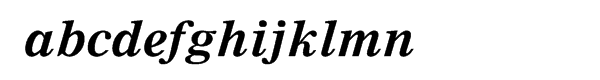 Nimrod® Cyrillic Bold Inclined Font LOWERCASE