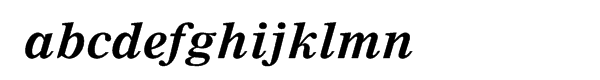 Nimrod® Pro Greek Bold Italic Font LOWERCASE