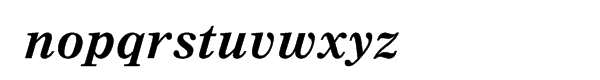 Nimrod® Pro Greek Bold Italic Font LOWERCASE