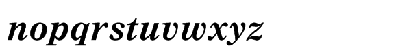 Nimrod® Std Bold Italic Font LOWERCASE
