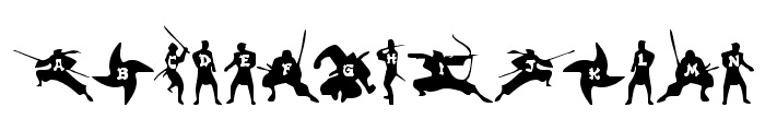 Ninjas Font UPPERCASE