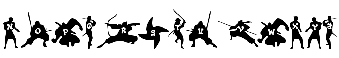 Ninjas Font UPPERCASE