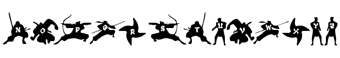 Ninjas Font LOWERCASE