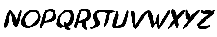 Ninjutsu BB Italic Font UPPERCASE