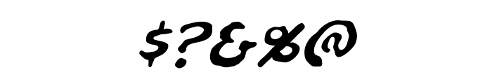 NinjutsuBB-Italic Font OTHER CHARS