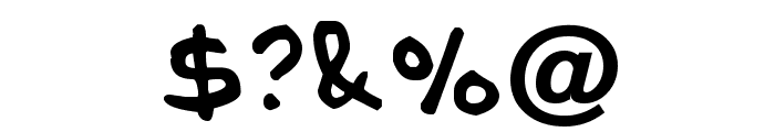 NipCen's Handwriting Bold Font OTHER CHARS