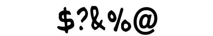 NipCen's Handwriting CondBd Font OTHER CHARS