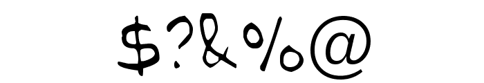 NipCen's Handwriting Light Font OTHER CHARS