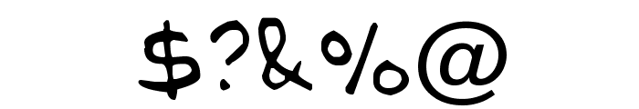 NipCen's Handwriting Regular Font OTHER CHARS