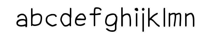 NipCen's Print Unicode Font LOWERCASE
