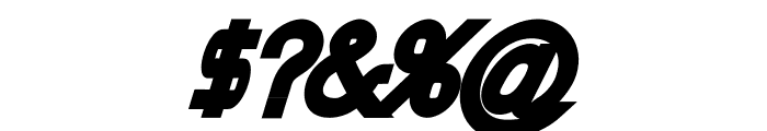 Nordica Classic Black Oblique Font OTHER CHARS