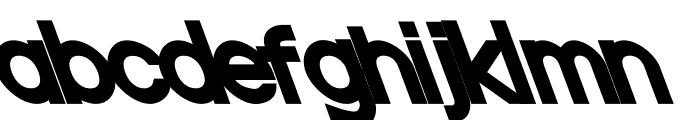Nordica Classic Black Opposite Oblique Font LOWERCASE