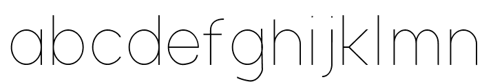 NordicaHairline Font LOWERCASE