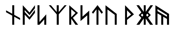 Norse Code Regular Font LOWERCASE