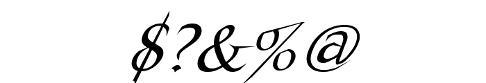 Nosferatu Oblique Font OTHER CHARS
