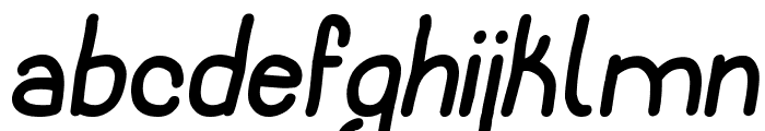 Notarized Openly Script Oblique Font LOWERCASE