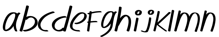 Novedosa Stick Italic Font LOWERCASE