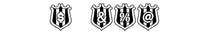 NUFC Shield Font OTHER CHARS
