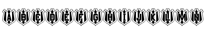 NUFC Shield Font LOWERCASE