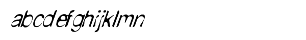 Nude-Thin Italic™ Font LOWERCASE