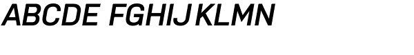Nudista Semi Bold Italic Font UPPERCASE