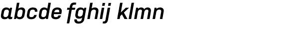 Nudista Semi Bold Italic Font LOWERCASE