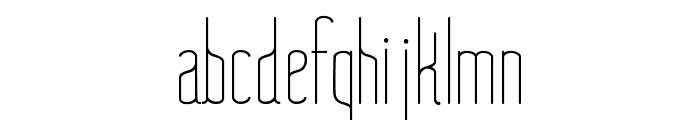 NueLight Font LOWERCASE