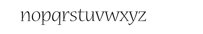 Nueva Std Light Font LOWERCASE