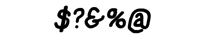 NumbBunny Black Italic Font OTHER CHARS