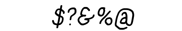 NumbBunny SemiBold Italic Font OTHER CHARS
