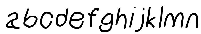 NumbBunny SemiBold Italic Font LOWERCASE