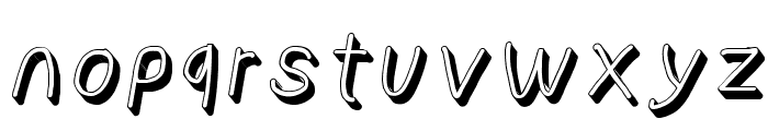 NumbBunny Shadow Italic Font LOWERCASE