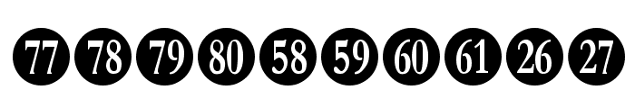 Numberpile-Regular Font OTHER CHARS