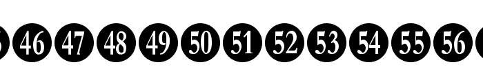 Numberpile-Regular Font LOWERCASE