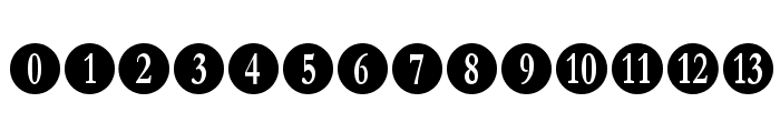 Numberpile Font UPPERCASE
