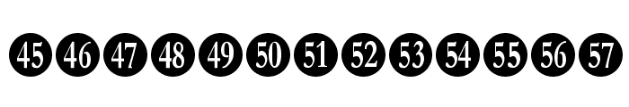 Numberpile Font LOWERCASE