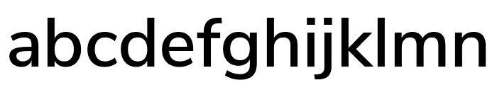 Nunito Sans SemiBold Font LOWERCASE