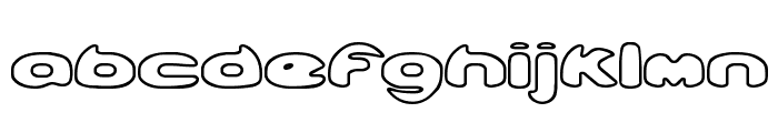Obloquy Outline BRK Font LOWERCASE