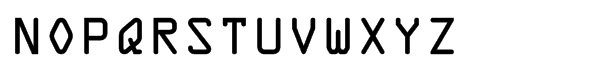 OCR A Std Regular Font UPPERCASE