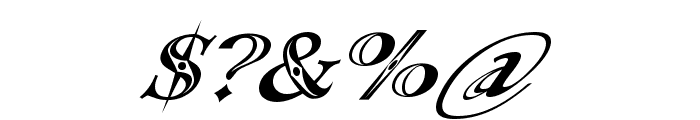 Occoluchi Italic Font OTHER CHARS