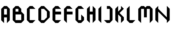 Octagon Regular Font UPPERCASE