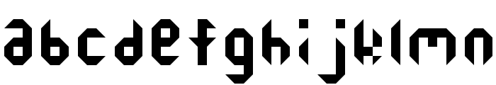 Octagon Regular Font LOWERCASE