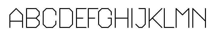 Octagonal Font UPPERCASE