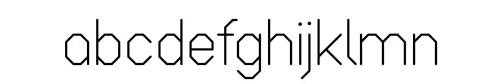 Octagonal Font LOWERCASE