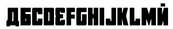 October Guard Condensed Font LOWERCASE